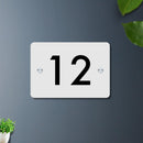 Futura (Matte White) - Contemporary House Number/Name Sign - ICraft asia