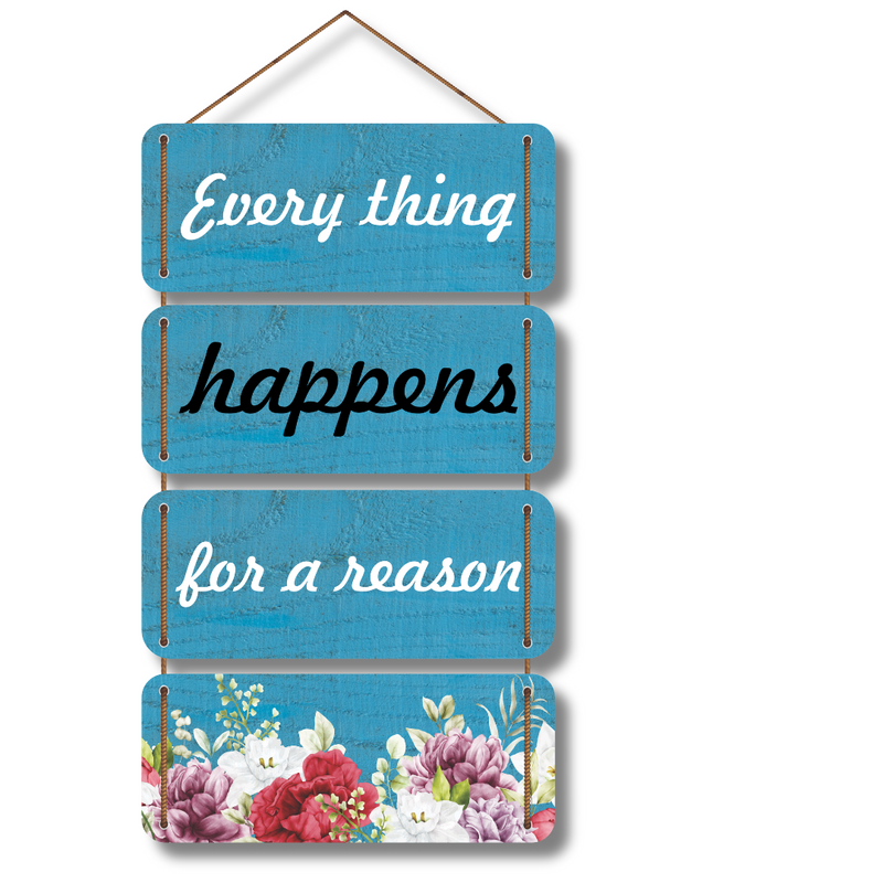 "Everything Happens for a Reason" Wall Hanging