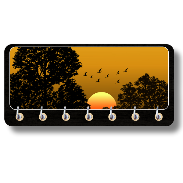 Elegant Sunset Wooden Key Holder - ICraft asia