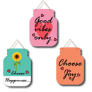 Good Vibes Only wooden wall hanging