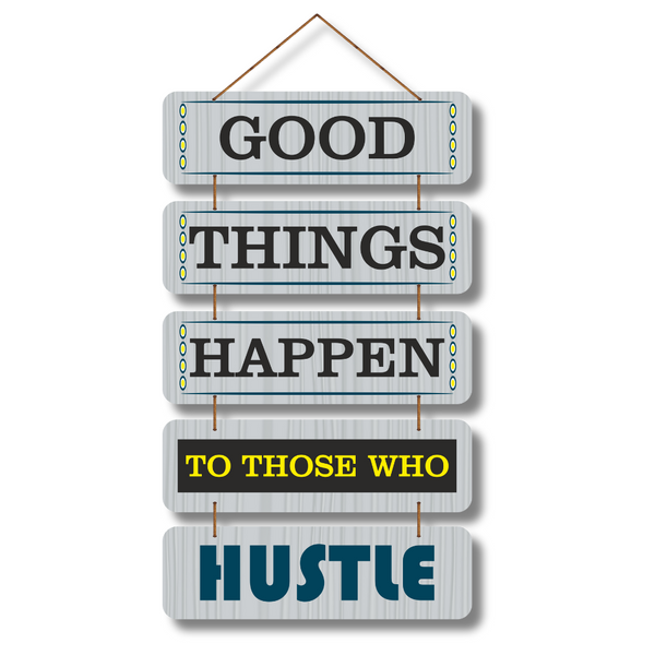 Hustle & Win Wall Hanging