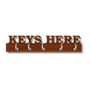 Keys Here Wooden Key Holder