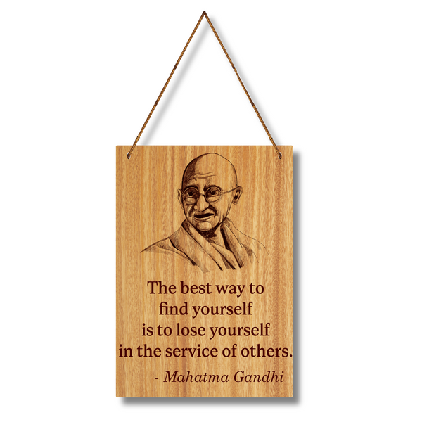 Mahatma Gandhi Quote Wall Hanging