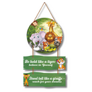 Jungle Friends Inspirational Wall Hanging