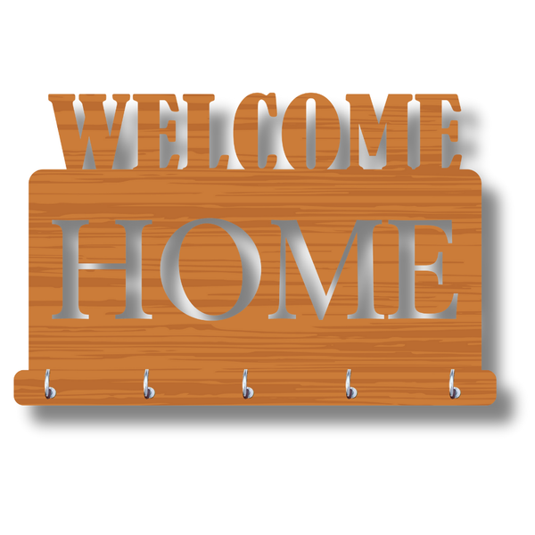 Wooden Key Holder with “Welcome Home - ICraft asia