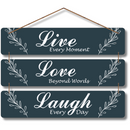 "Live Every Moment, Love Beyond Words" Wall Hanging - ICraft asia