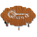 Vintage Wooden Key Holder