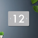 Futura (Grey White) - Contemporary House Number/Name Sign - ICraft asia