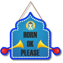 Horn OK Please Wall Hanging