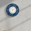 Deep Sea Floral Wall Clock