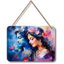 Radha Krishn Wooden Wall Hanging