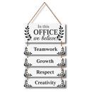“In This Office We Believe” – Motivational Workplace Wall Hanging - ICraft asia