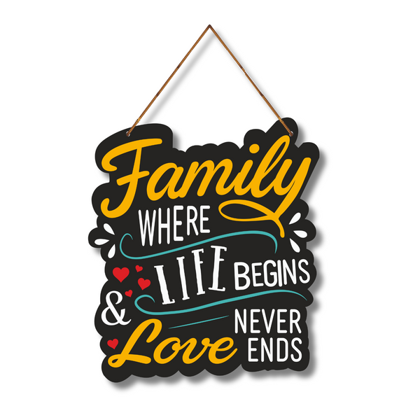 "Family – Life’s True Beginning" Wall Hanging
