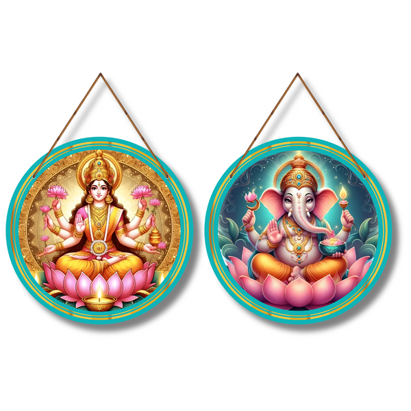 Lakshmi Ganesh Prosperity Wall Hanging