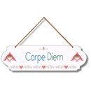 "Carpe Diem Wood  Colorful Wall or Door Hanging" - ICraft asia