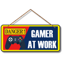 "Gamer At Work" Wall Hanging - ICraft asia