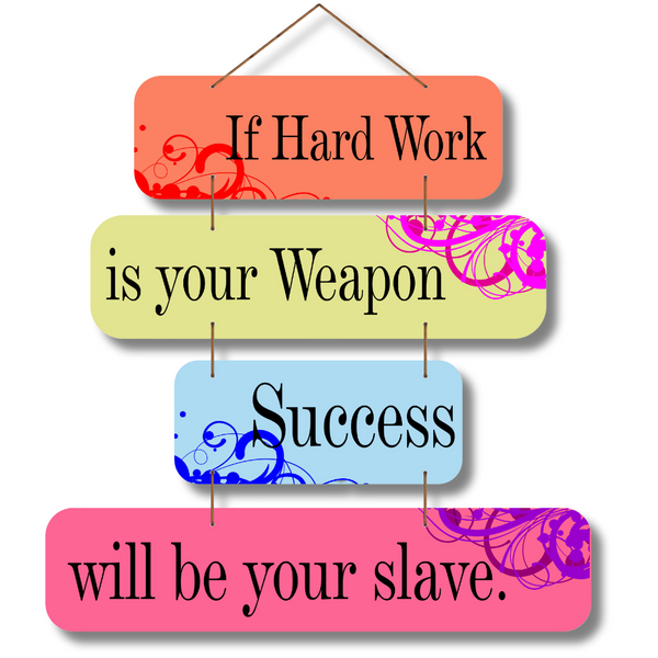 "If Hard Work" Wall Hanging