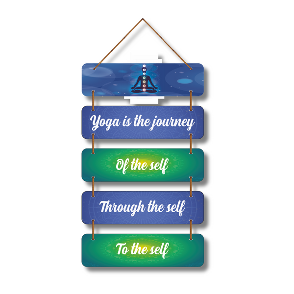 "Yoga in journey"  wall hanging