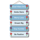 Good Vibes Only Wooden Wall Hanging