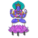Lord Vishnu Wooden Key Holder - ICraft asia