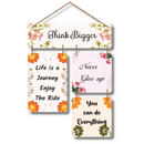 Think Bigger Inspirational Wall Hanging