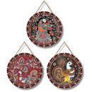 Elegant Madhubani Bird Art Wall Hanging