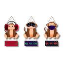 "Gandhi Ji Ke Tin Bandar" Wall Hanging - ICraft asia