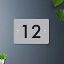 Futura (Glossy Grey) - Contemporary House Number/Name Sign - ICraft asia