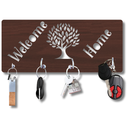 Welcome Home Wooden Key Holder with Tree of Life