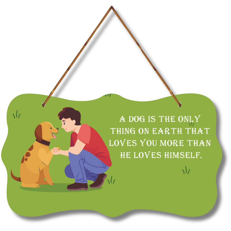 Unconditional Love of a Dog Wall Hanging