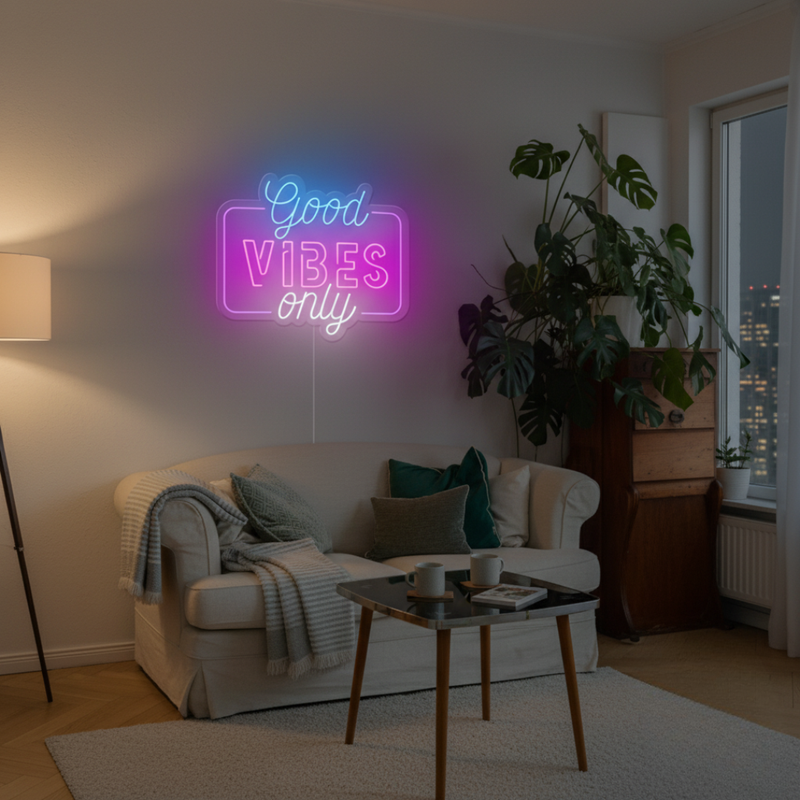 Good Vibes Only Neon Sign