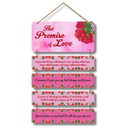 The Promise of Love Wooden Wall Hanging