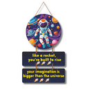Astronaut Galaxy Motivation Wall Hanging