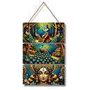 Lord Krishna with Mor – Spiritual Art Hanging