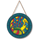 Madhubani Peacock Art Wall Hanging