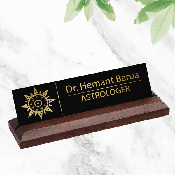 Office Desk Name Plate - Astrologer