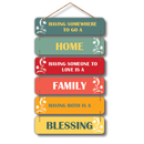 Home wooden wall hanging