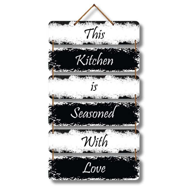 "This Kitchen is Seasoned with Love" Wall Hanging