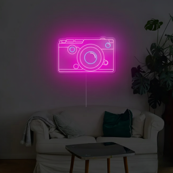 DSLR Camera Neon Sign