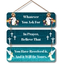 Faith and Prayer Inspirational Wall Hanging