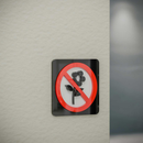 Do Not Pick Flowers - Layered 3D Prohibition Sign
