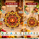 Royal Lotus Diya Rangoli Set