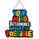 Your Mind Determines Wooden Wall Hanging