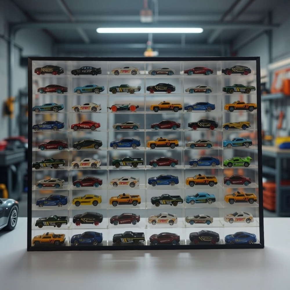 hot wheels card display case 60-Car Hot Wheels Display Case