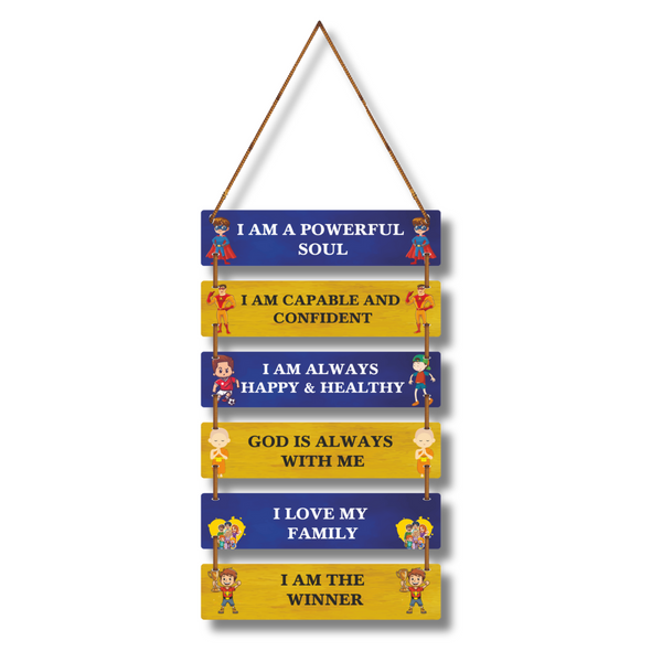 Positive Affirmations Kids Wall Hanging