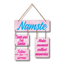 "Namaste Wooden"  Wall Hanging - ICraft asia
