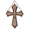 Wooden Wall Hanging French Cross - ICraft asia