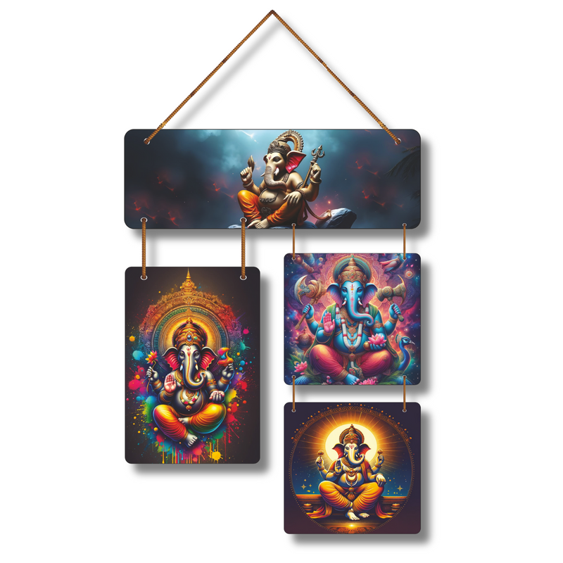 "Divine Blessings of Lord Ganesha" – Artistic Wall Hanging