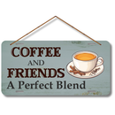 Coffee and Friends wooden wall hanging
