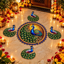 Peacock Mandala Diya